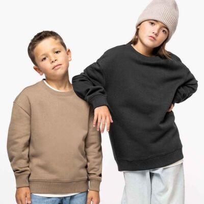 Native Spirit Kids Oversized Round Neck Sweatshirt Thumbnail