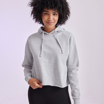 SF Clothing Ladies Cropped Slounge Hoodie Thumbnail
